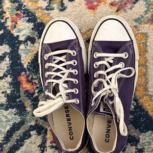 Converse Purple Low-Top Sneakers